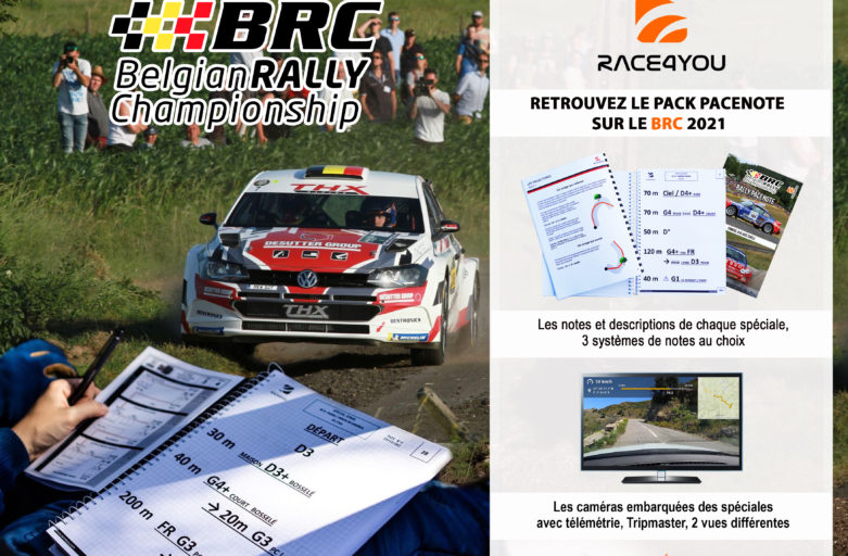 Race4you proposera désormais le pack pacenote sur les manches du championnat de Belgique des rallyes 2021 !